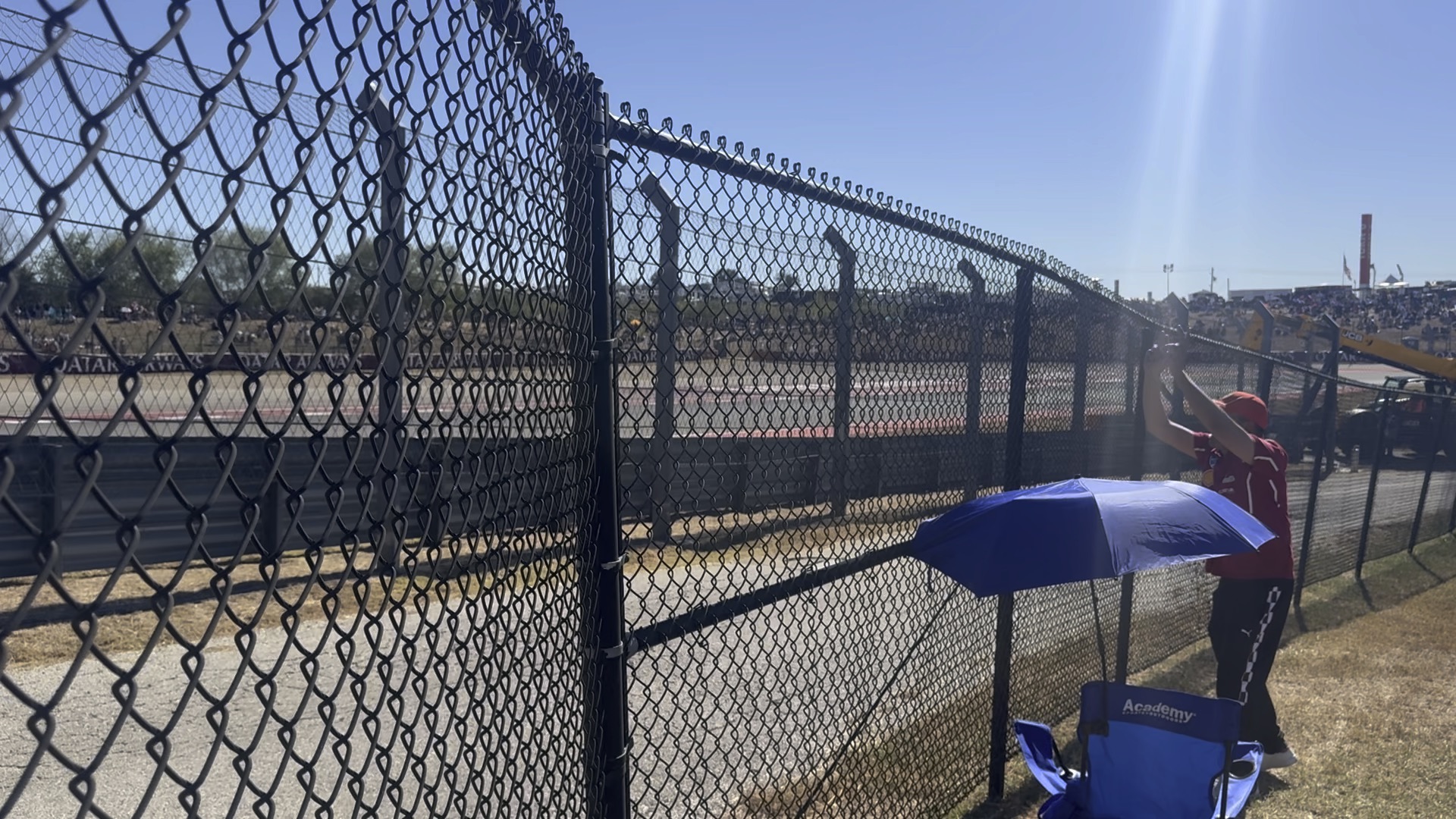 Chain link temporary fence panels on a construction site in Mobile